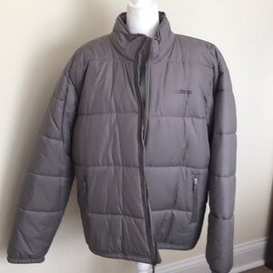 Adidas padded stand up collar puffy men jacket size XL with tags